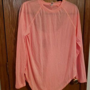 UNDER ARMOUR WOMENS TANK TOP Orange COLOR \Long sleeve RACERBACK ATHLETI…